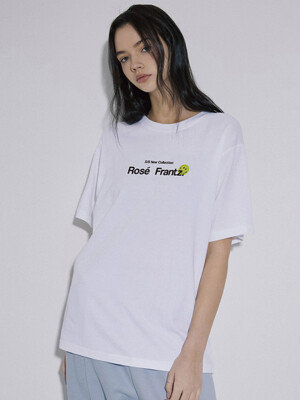 Sticker Lettering T-shirt [White]