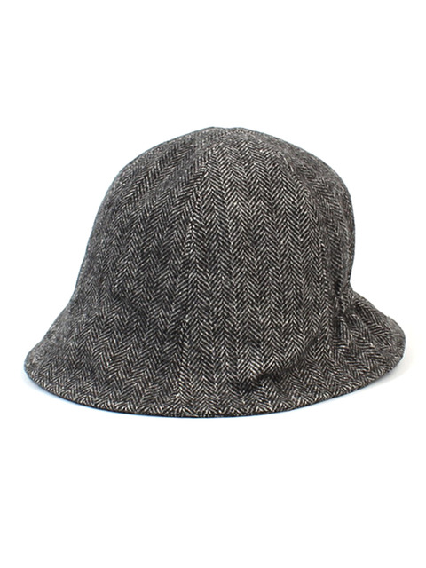 모자,모자 - 유니버셜 케미스트리 (Universal chemistry) - Herringbone Wool Black Bucket Hat 울버킷햇