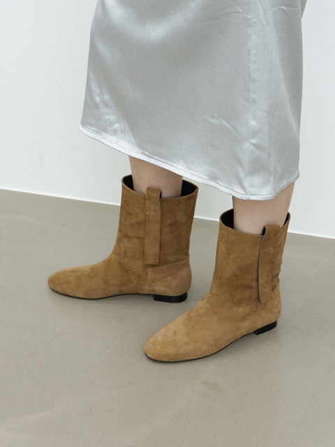 부츠,부츠 - 러프스와치 (ROUGH SWATCH) - CAMIL HALF BOOTS_CAMEL/RSF01CM