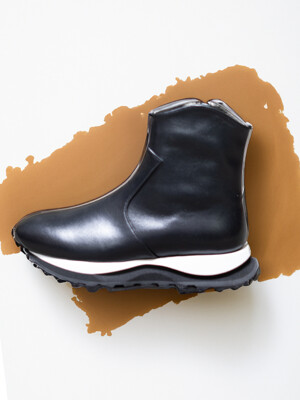 23FW patternless ankle boots
