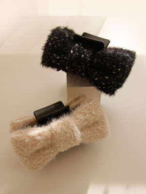 Mink Fabric Ribbon Single Head  Hair Claw Clip H01097