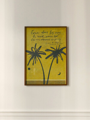 Palm Trees at Midnight Art Print