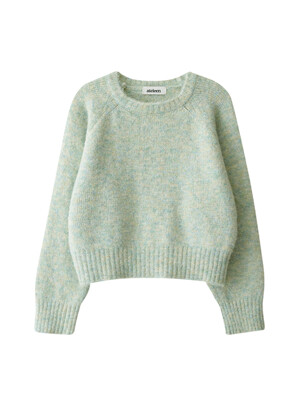 Mixed Crop Pullover Knit (Green)