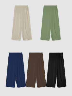 D. BASIC SOAP WIDE PANTS - 5 COLOR