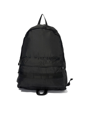 NYLON RIBSTOP BACK PACK (BIG SIZE)-BLACK