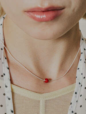 [sv925]Timeless One Necklace[Coral]