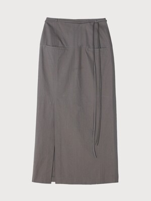 POCKET H-LINE SKIRT (2COLORS)