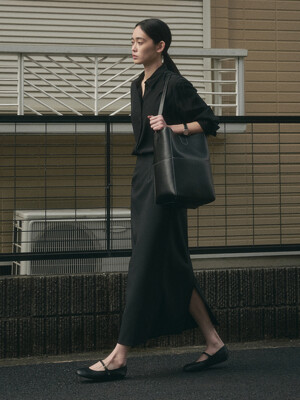 CASTLE PENCIL SKIRT_BLACK