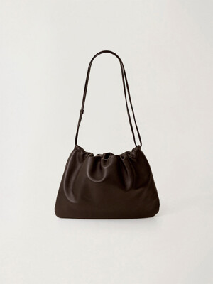 Nella strap large bag (Dark brown)