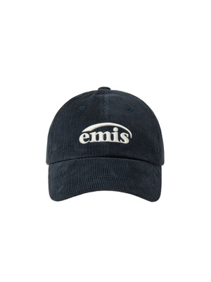 NEW LOGO CORDUROY EMIS CAP (RENEWAL)-NAVY