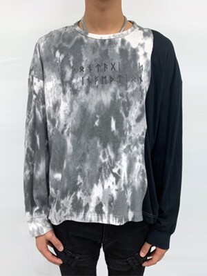 CONTAGIOUS INFECTION TIE DYE LAYERED SWEATSHIRTS (DZFW19_TP05)