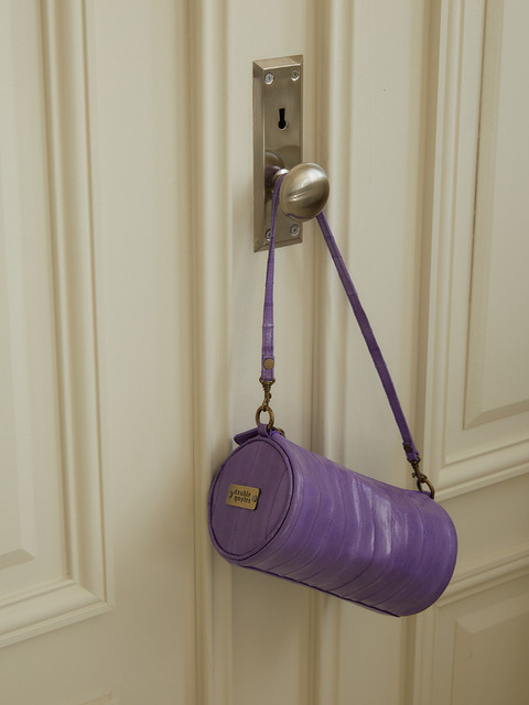 숄더백 - 더블쿼츠 (doublequotes) - Butter round shoulder bag (버터 라운드 숄더 백) Purple
