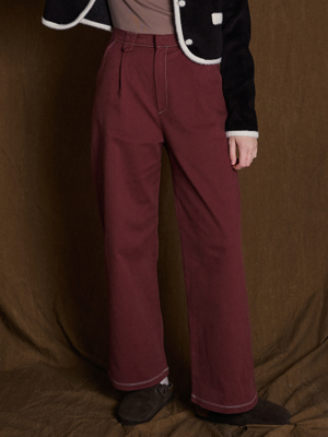 LOOP STITCH PANTS (루프 스티치 팬츠) - RED