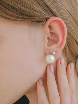 White Pearl Set Earrings M03758