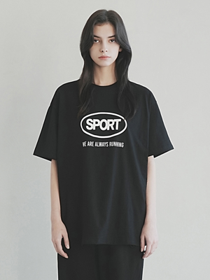 T1002 W SIMPLE LOGO T-SHIRT_BLACK