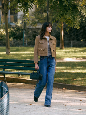 Long Straight Denim PT[LMBBAUDN102]-Medium Blue