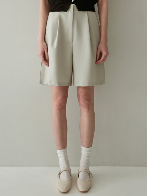 팬츠 - 얀13 (YAN13) - BASIC BERMUDA PANTS_MINT