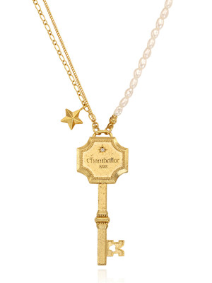 Lucky Key Gold Necklace