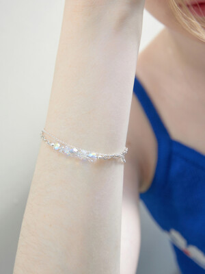 Vicky DB Swarovski crystal 925 Silver Bracelet