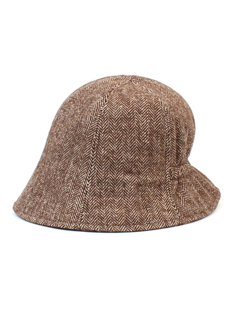 모자,모자 - 유니버셜 케미스트리 (Universal chemistry) - Herringbone Wool Beige Bucket Hat 울버킷햇