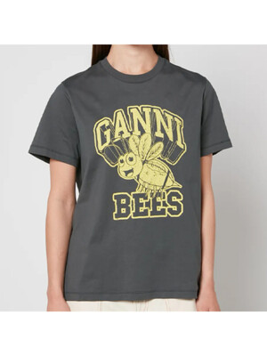 꿀벌 프린트 릴렉스핏 반팔 티셔츠 T3639 490