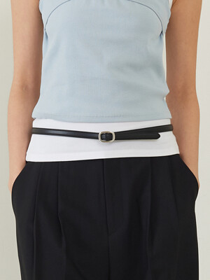 Minimal Slim Belt Black