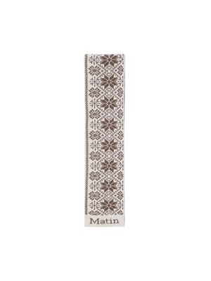 MATIN SNOWFLAKE MUFFLER IN BROWN