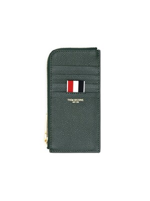 (당일) 23FW 톰브라운 로고 다크 그린 레더 집업 카드 지갑 MAW080A 00198 310