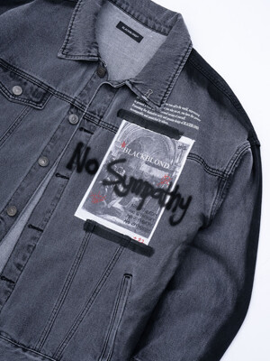 BBD No Sympathy Denim Jacket (Dark Gray)