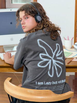 Back Point Lazy Flower T-shirt (5color)
