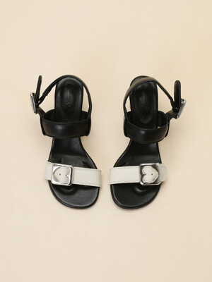 Heart heel sandal(black)_DG2AM24302BLK