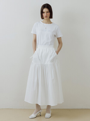 Candy Shirring Skirt (white)