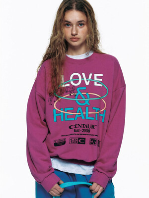 LOVE & HEALTH SWEATSHIRT_MAGENTA