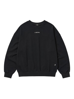 LIBERE LOGO CREWNECK SWEAT / BLACK