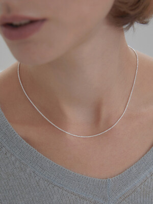 Tassel necklace_silver