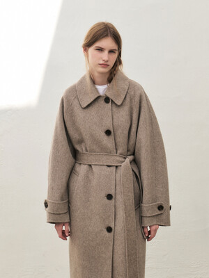 RTF RABBIT BALMACAAN COAT [HAND MADE]_L-BROWN