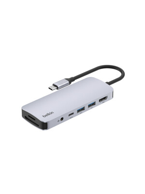 벨킨 7in1 C타입 멀티 허브 100W 충전 4K 60Hz AVC009fq 맥북 M4 윈도우 노트북 아이패드 호환