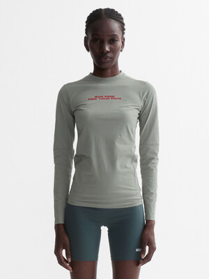 VENODE Runfree Long Tshirts_Beige (Tight Fit)