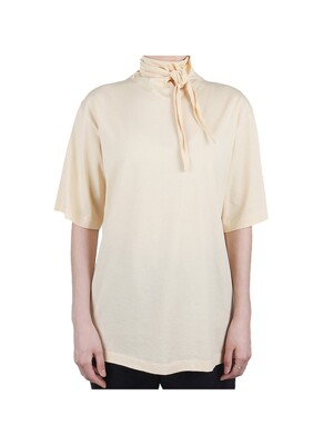 르메르 25SS 여성 폴라드 반팔티 아이스애프리콧 TO1384 LJ1018 504