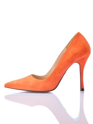 Briana Stiletto_Orange Suede