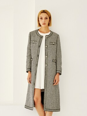 GDV_19AW_Gold Button Tweed Coat