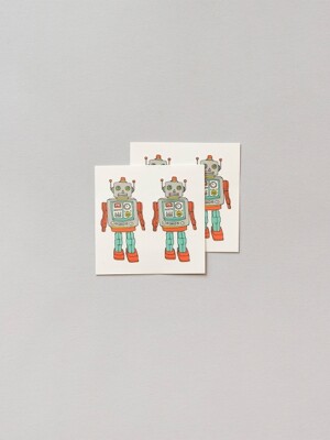 Robot Pairs Tattoo  타투 스티커