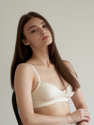 Organic Cotton Bralette (오가닉면 핀턱 브라렛)