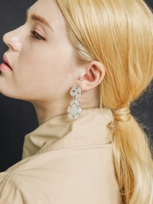 shine flower earring