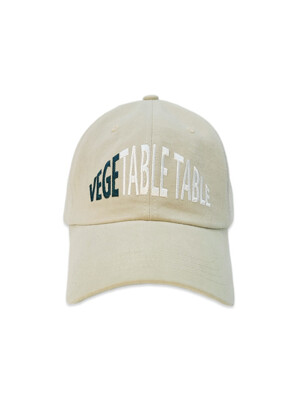 Basic Semicircle Logo Wash Cap Beige