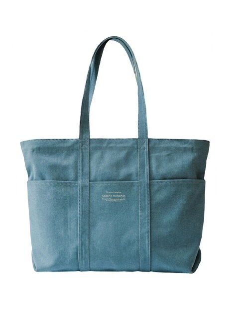 에코/캔버스백,에코/캔버스백 - 그리니모먼츠 (GREENY MOMENTS) - All day Travel bag (Turkey blue)