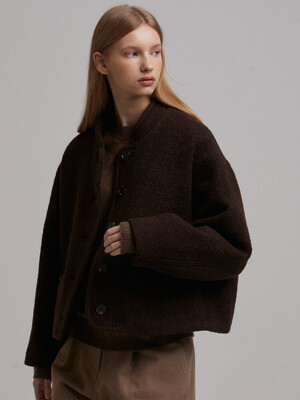 Rough half coat (brown)