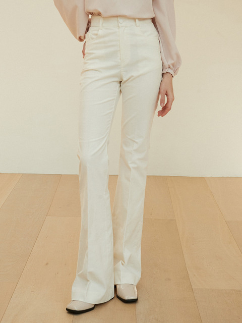 팬츠,팬츠,팬츠 - 에잇데이즈어위크 (EIGHT DAYS A WEEK) - AD063 corduroy bootcut pants (white)