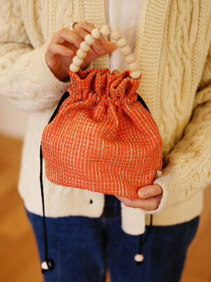 poppy bucket bag _ antique orange