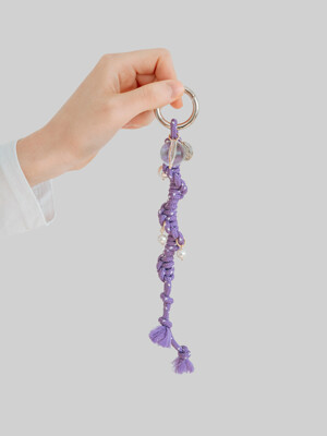 Pearl Key Ring_Purple